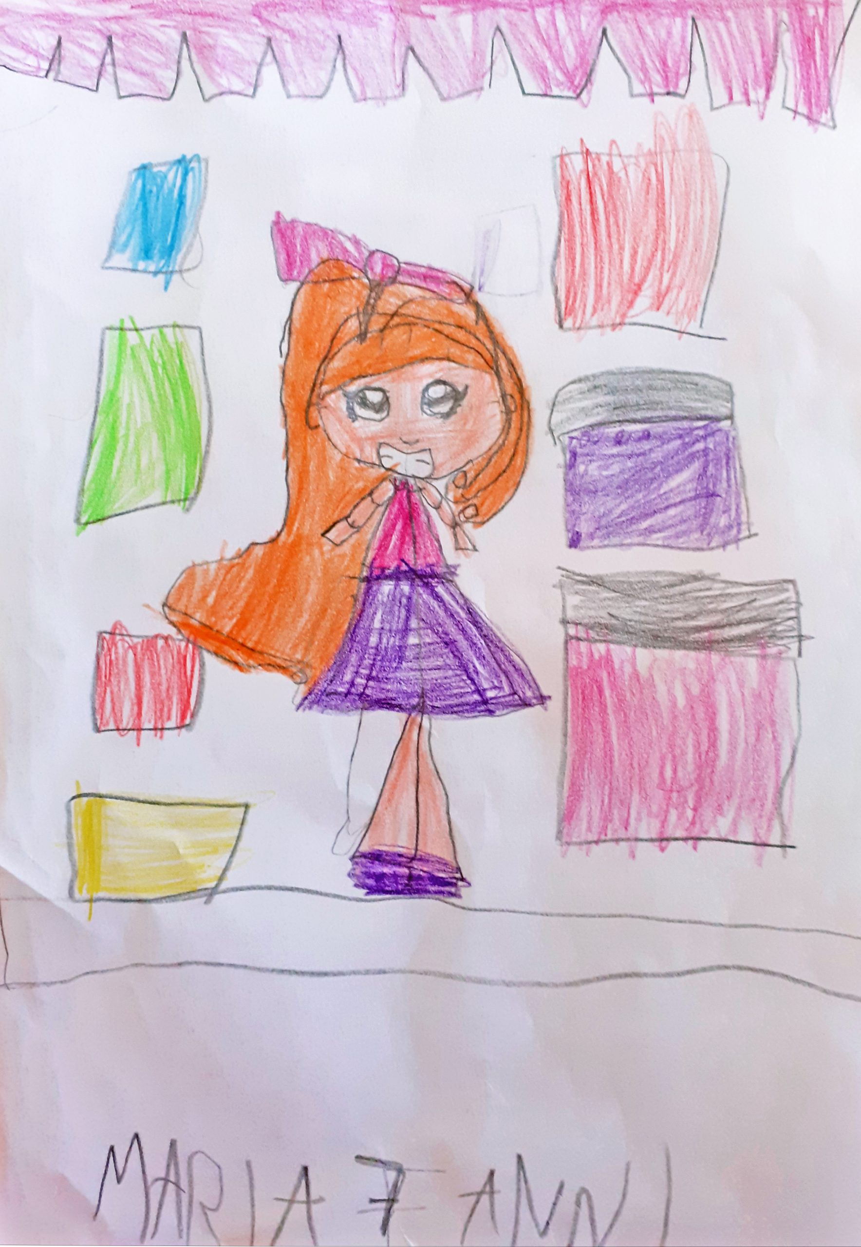 Questo disegno lo ha fatto Maria (6 anni)