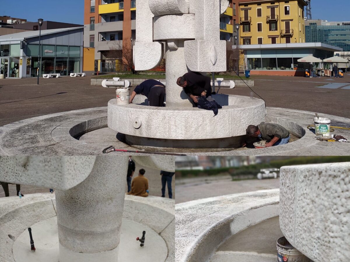 Fontana piazza Montanelli