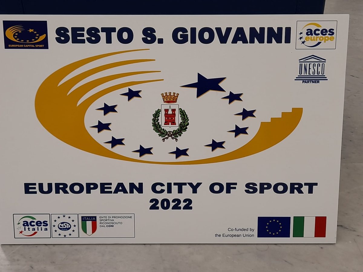 Sesto San Giovanni riceve la targa di Città Europea dello Sport 2022 al Coni di Roma