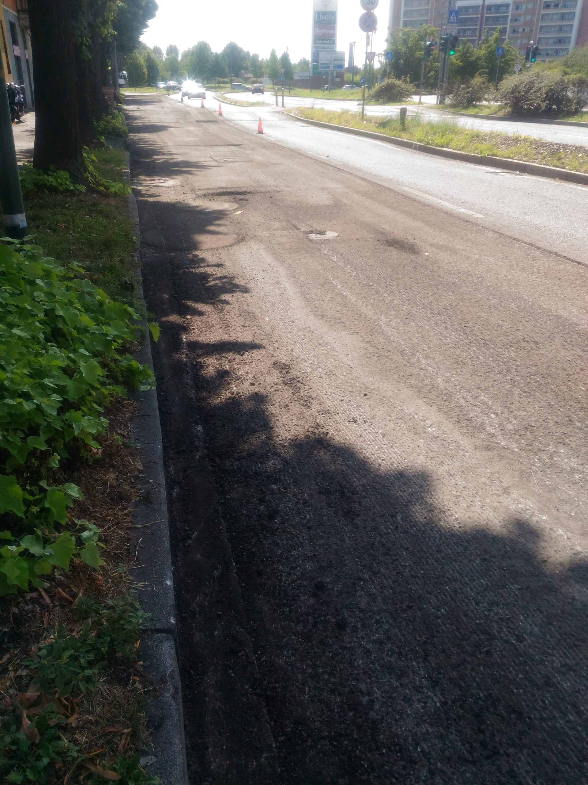 lavori asfaltatura viale italia