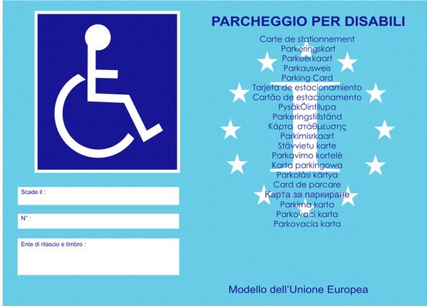 Contrassegno invalidi - Richiesta pass di autorizzazione alla sosta e alla circolazione