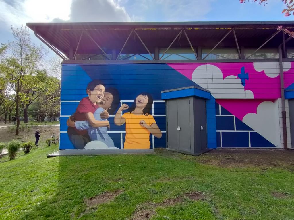 Inaugurato il murales di Spazioarte: un’opera d’arte che riqualifica il quartiere