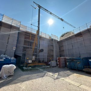 Avanzamento cantiere PNRR villa Visconti D'Aragona - agosto 2024