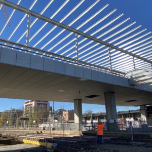 cantiere stazione a ponte dicembre 2022