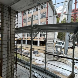 Avanzamento cantiere PNRR scuola Marzabotto - agosto 2024