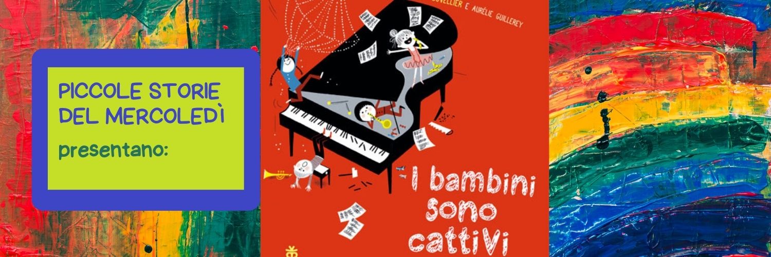 immagine del libro bimbi che cantano intorno ad un pianoforte