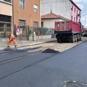 asfaltatura 2023 via Cadorna