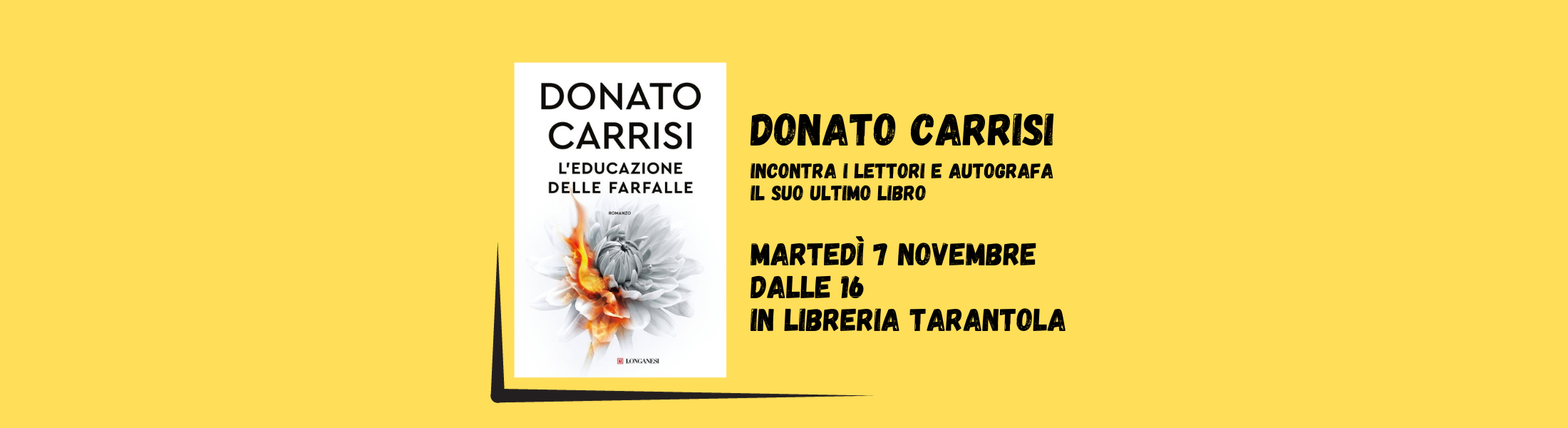 libro giallo L'educazione delle farfalle di Donato Carrisi 