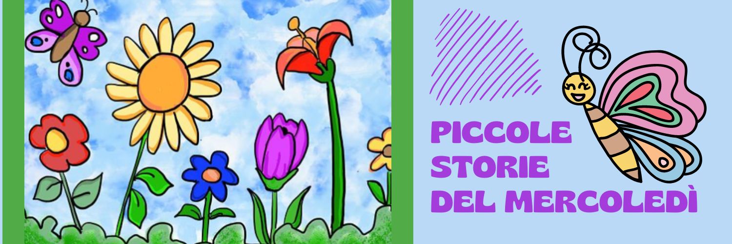 Banner piccole storie del mercoledì 1ciclo 2024 - fiori e farfalle