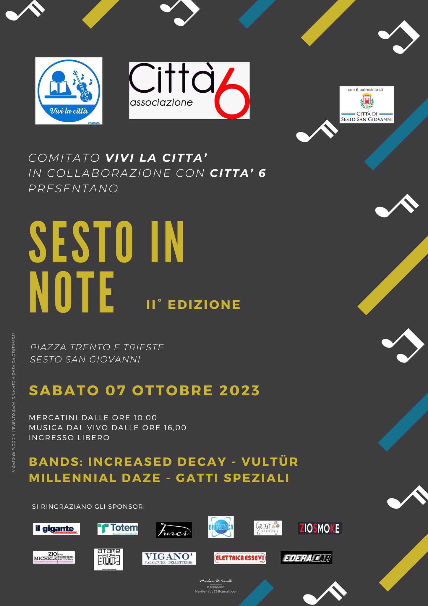 Piazza Trento e Trieste teatro di musica e bellezza: sabato 7 ottobre arriva “Sesto in Note”