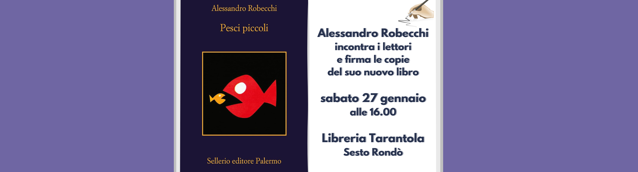 Alessandro Robecchi incontra i lettori alla libreria Tarantola