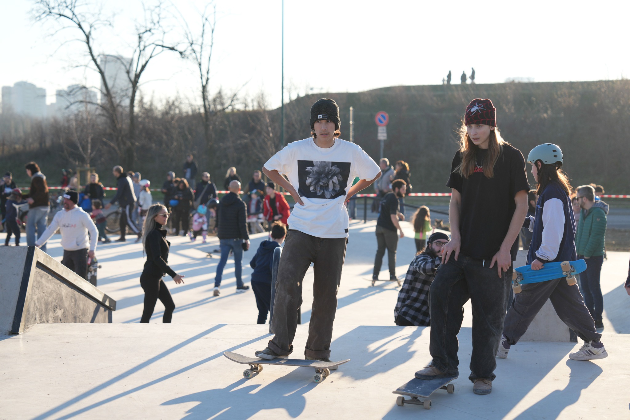 Inaugurazione skatepark: ragazzi con lo skate