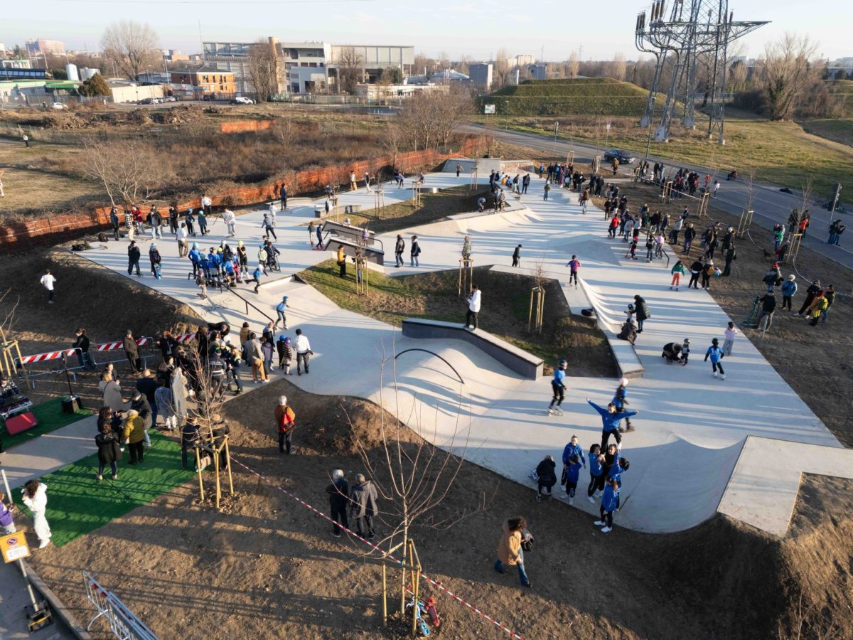 Inaugurazione skatepark: vista dall'alto