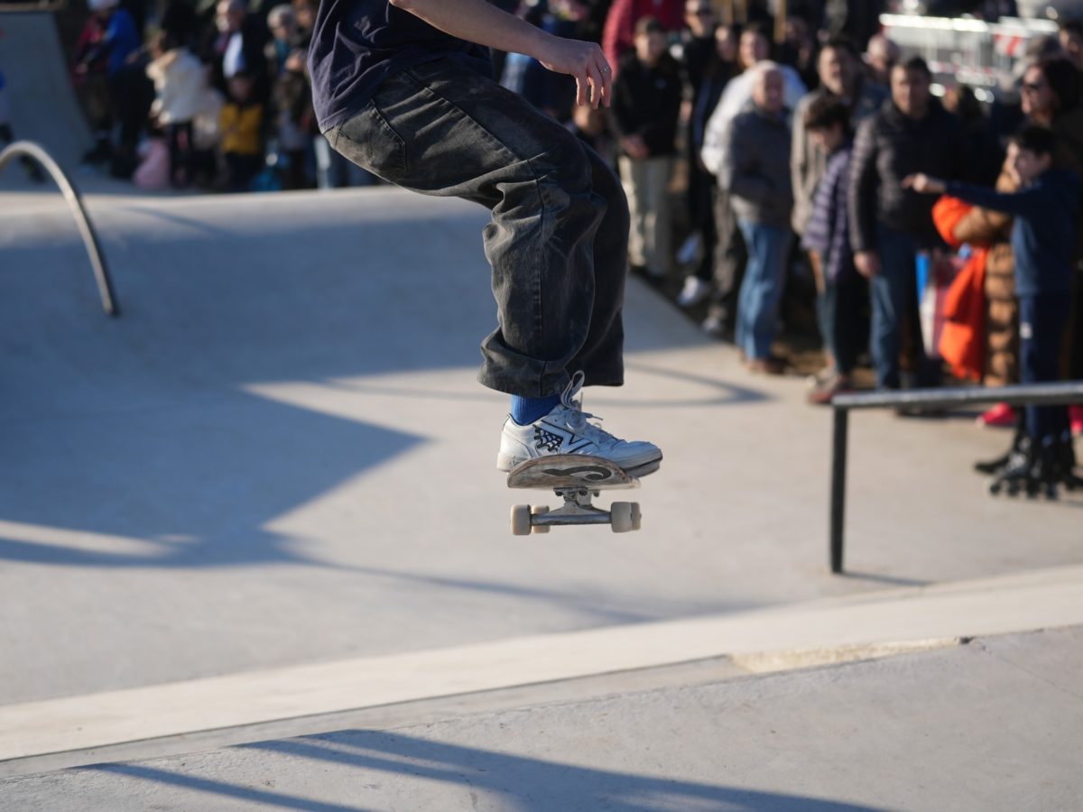 inaugurazione skatepark: dettaglio di un salto