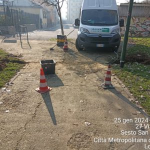 lavori impianto irrigazione Parco Rurale Cascina Gatti- 2024