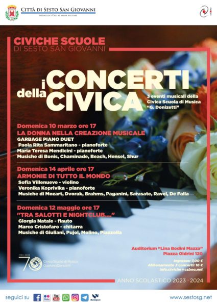 locandina I concerti della Civica