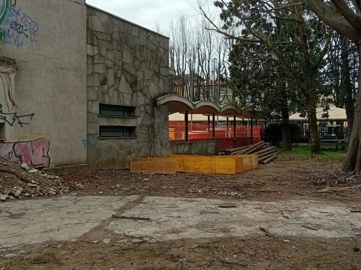 cantiere scuola Forlanini PNRR - marzo 2024