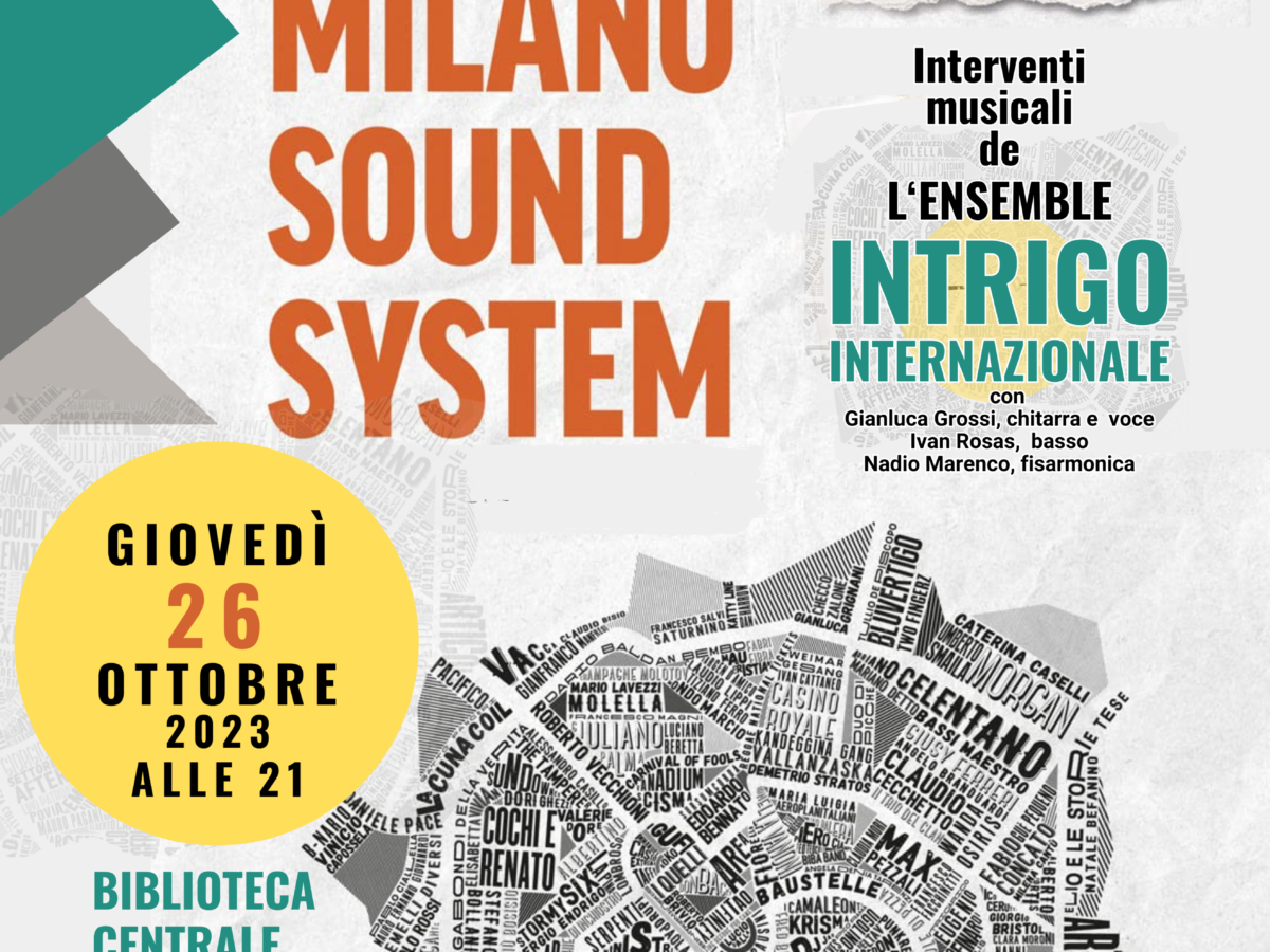 Libri in Villa - Milano Sound Sistem Crovi - Fassina - ottobre 2023