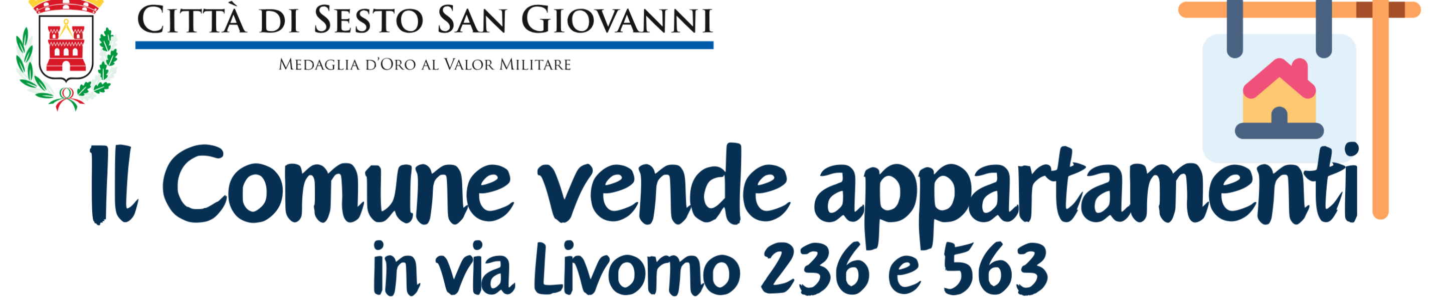 manifesto vendita appartamenti in via Livorno