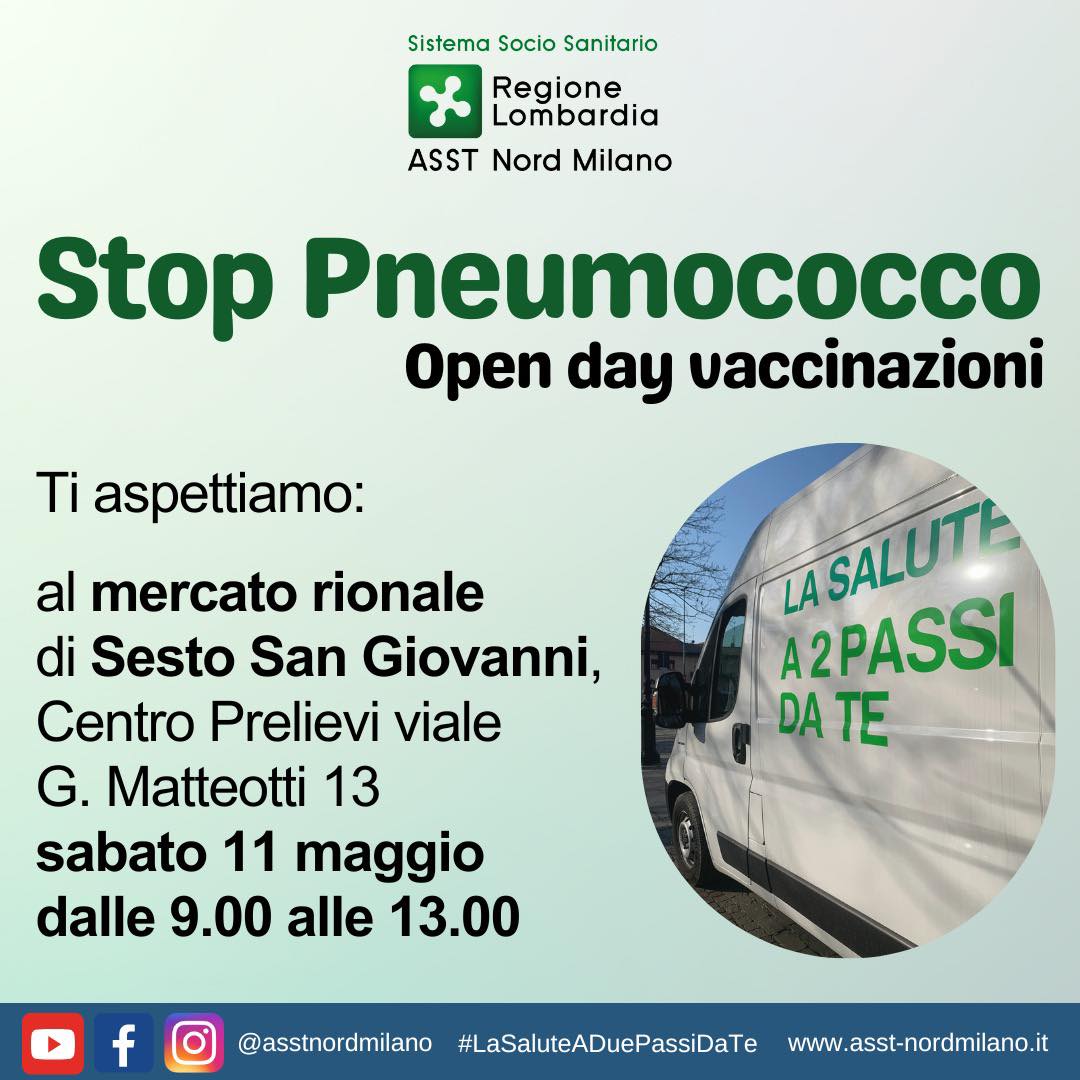 Open day vaccinazioni anti-pneumococco