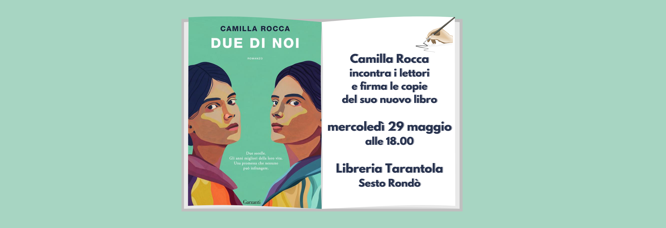 Camilla Rocca incontra i lettori alla libreria Tarantola