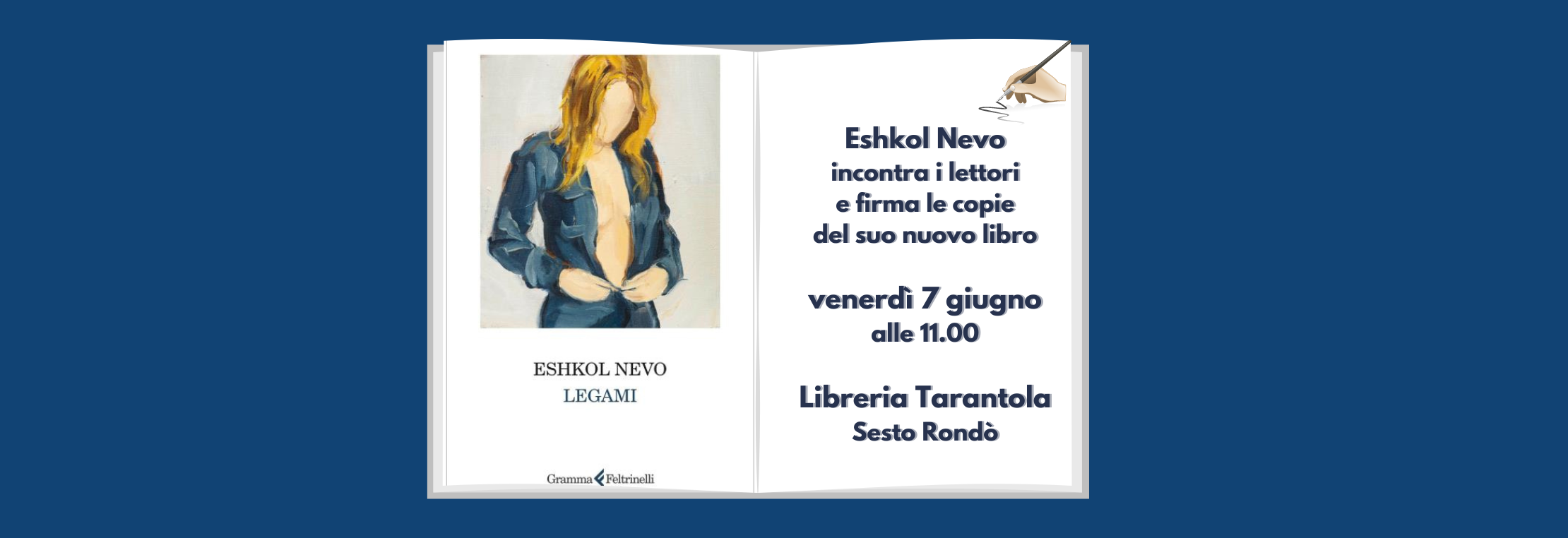 Eshkol Nevo incontra i lettori alla libreria Tarantola