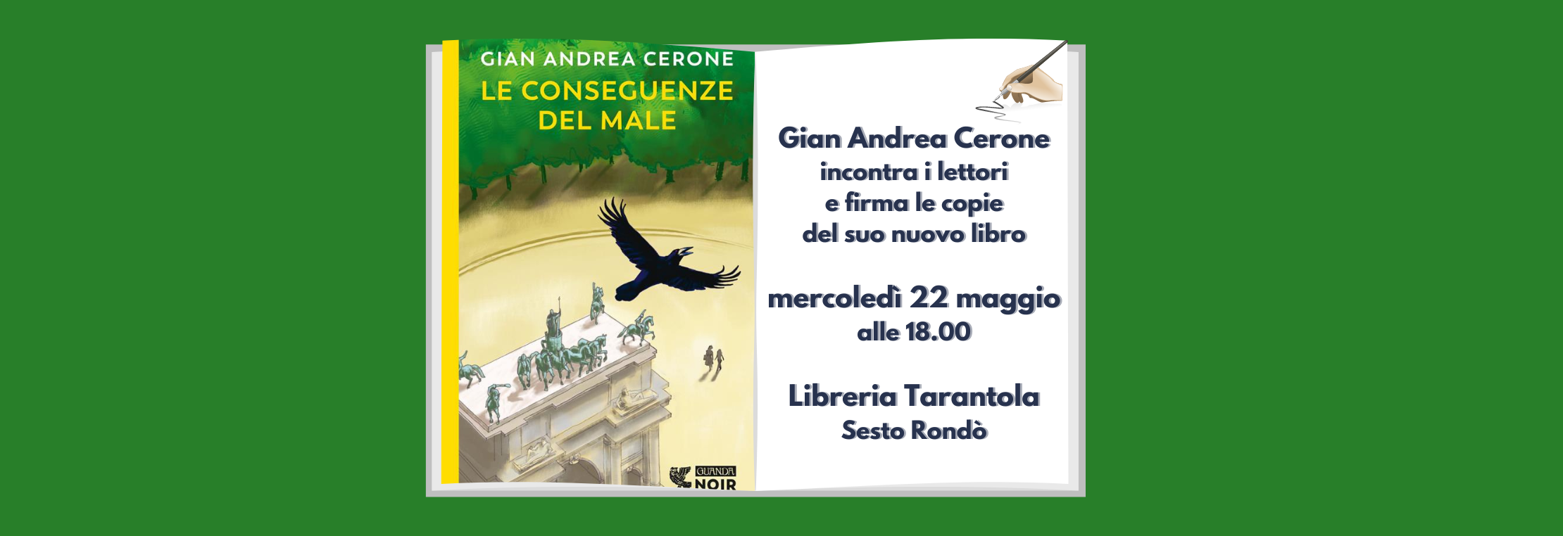 Gian Andrea Cerone incontra i lettori alla libreria Tarantola