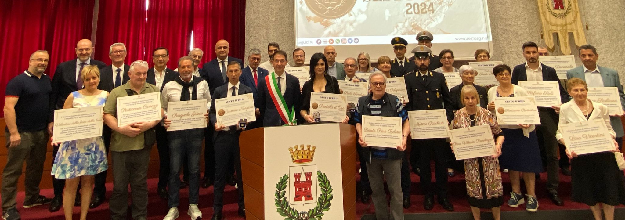 Premiazioni Sesto D’Oro 2024, il sindaco: “Tenete alto il nome della città in Italia e nel mondo, Sesto vi ringrazia ed è orgogliosa di voi”