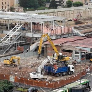 Nuova stazioen Sesto FS lavori di demolizione - giugno 2024
