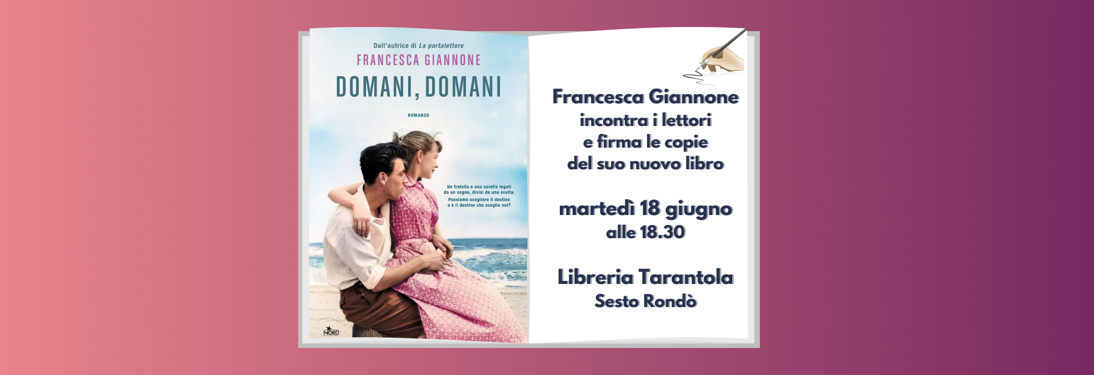 Francesca Giannone incontra i lettori alla libreria Tarantola