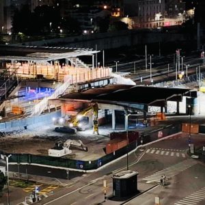 18 luglio 2024: demolizione completata della vecchia stazione