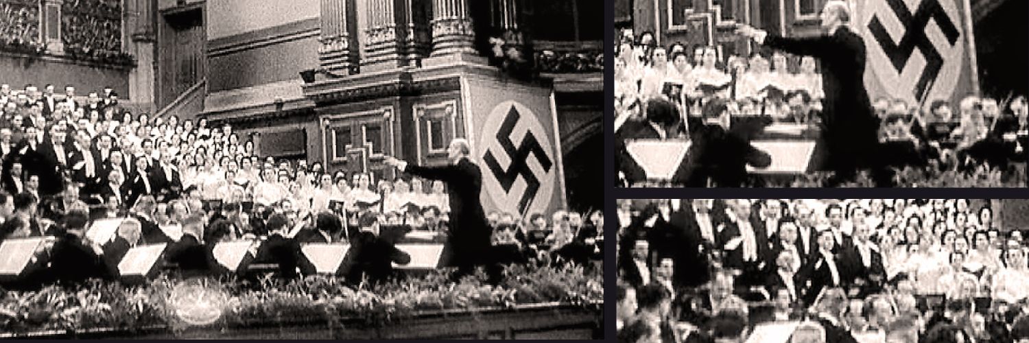 immagine di un concerto in pieno regime nazista