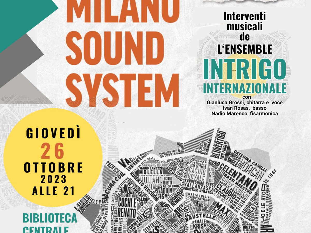 Libri in Villa - Milano Sound Sistem Crovi-Fassina - ottobre 2023