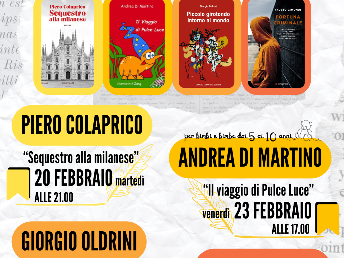 Libri in Villa febbraio - marzo 2024