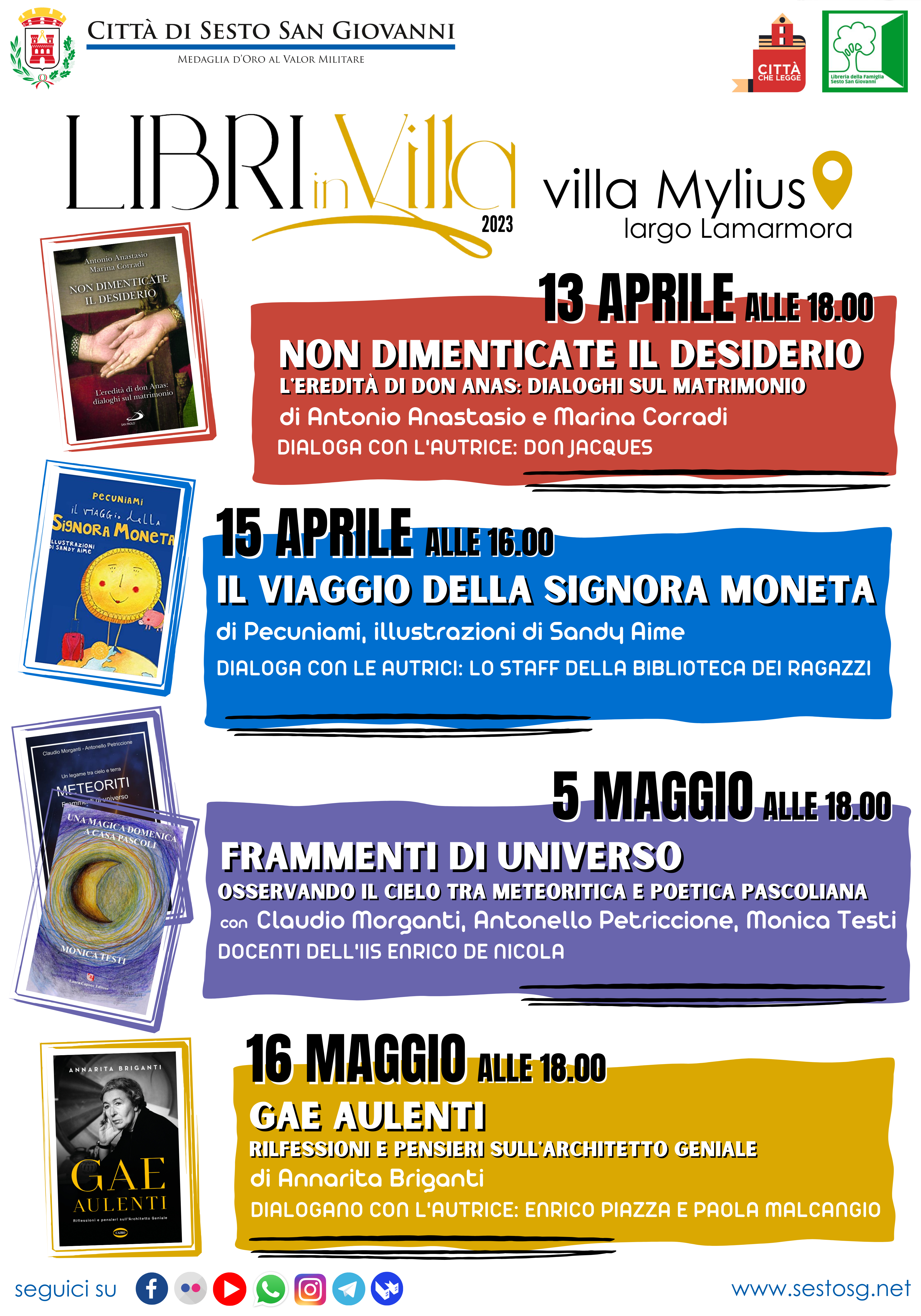 Libri in villa - aprile maggio 2023