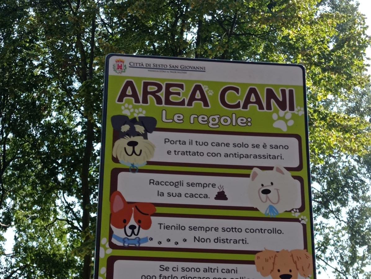 cartello area cani Agility Dog via Pisa