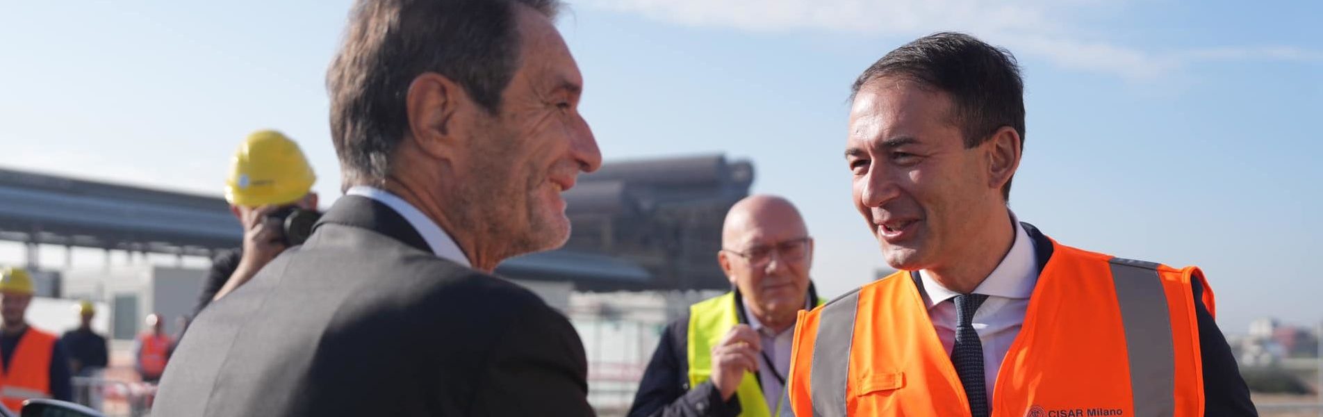 In foto il presidente di Regione Lombardia, Attilio Fontana e il sindaco di Sesto San Giovanni Roberto Di Stefano