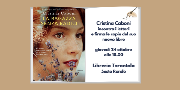 Cristina Caboni incontra i lettori alla libreria Tarantola