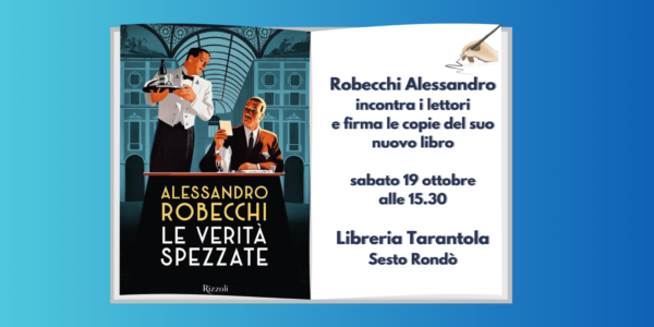 Alessandro Robecchi incontra i lettori alla libreria Tarantola