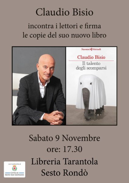 Claudio Bisio in libreria Tarantola