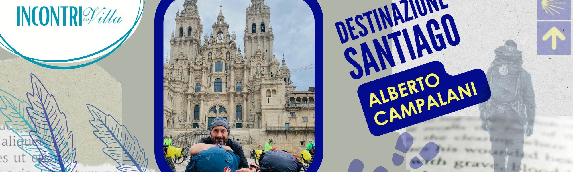 il relatore fotografato al suo arrivo a Santiago di Compostela