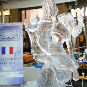 World Ice Art Championship 13-15 dicembre 2024, piazza Petazzi, Sesto San Giovanni - seconda scultura classificata di sabato 14 dicembre