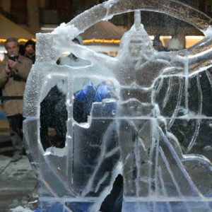 World Ice Art Championship 13-15 dicembre 2024, piazza Petazzi, Sesto San Giovanni - prima scultura classificata scultori di sabato14 dicembre