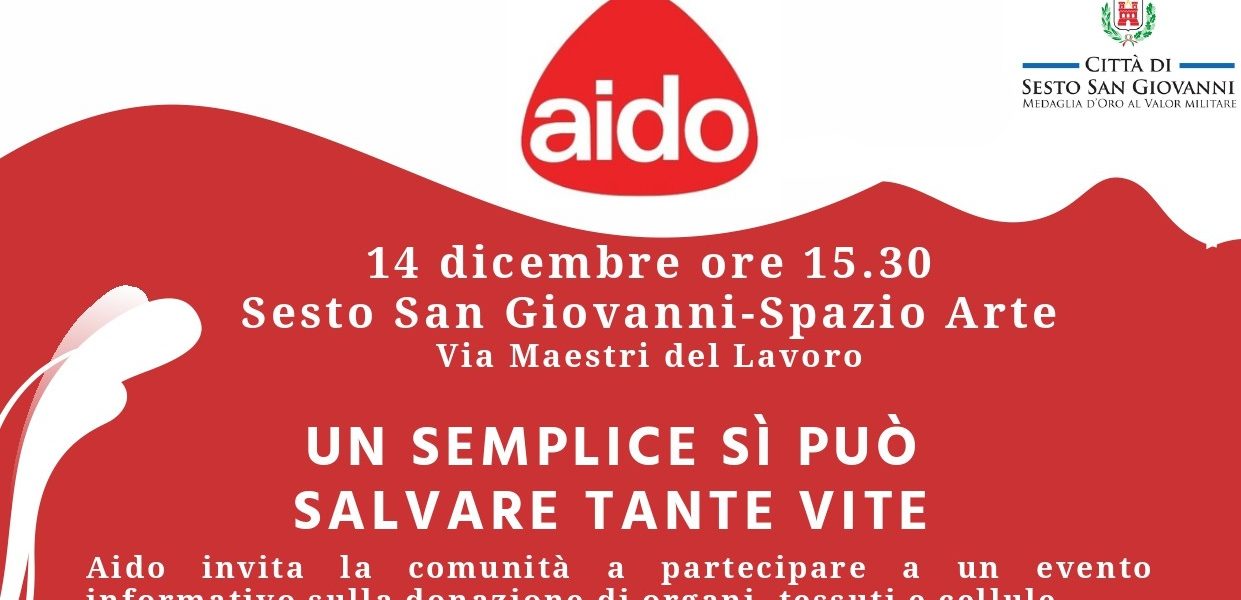 Evento AIDO per sensibilizzare la donazione degli organi