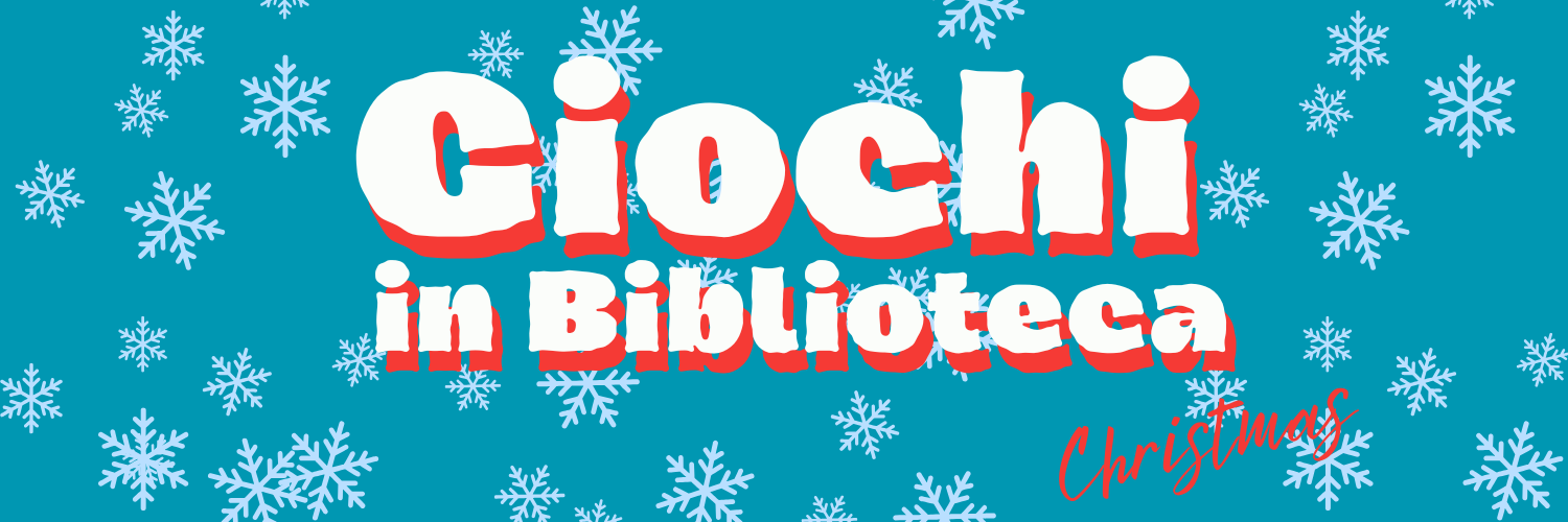 scritta giochi in biblioteca christmas