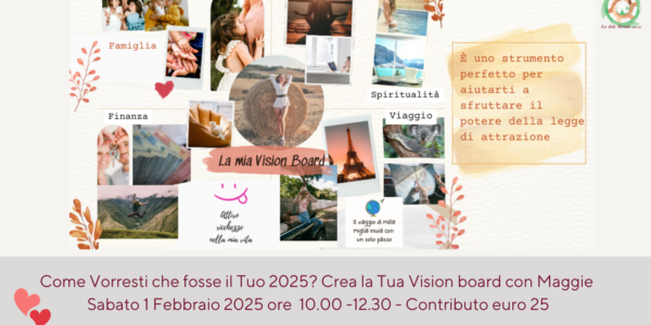 Come vorresti che fosse il tuo 2025 ? Crea la tua vision board